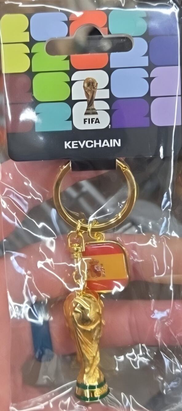 Spain Official FIFA World Cup 2026 Edition Trophy Key Chains Champions Brand New